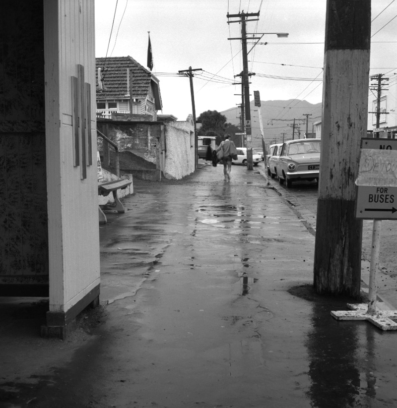 a. Karori Main Road, Footpath, New Library