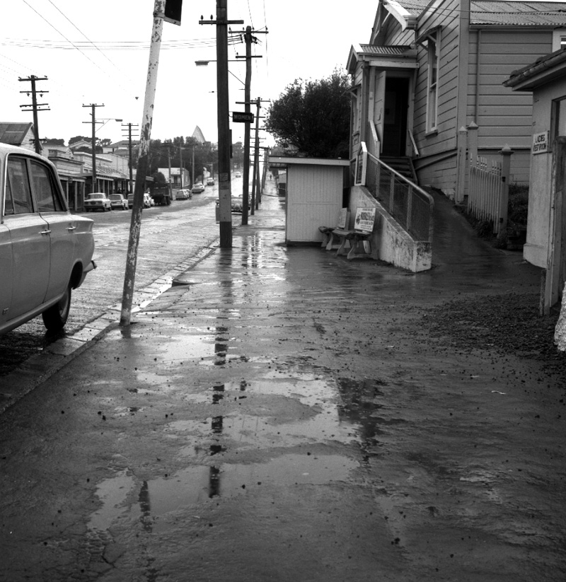 b. Karori Main Road, Footpath, New Library