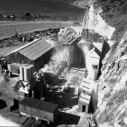 b. Interior view of pumping station