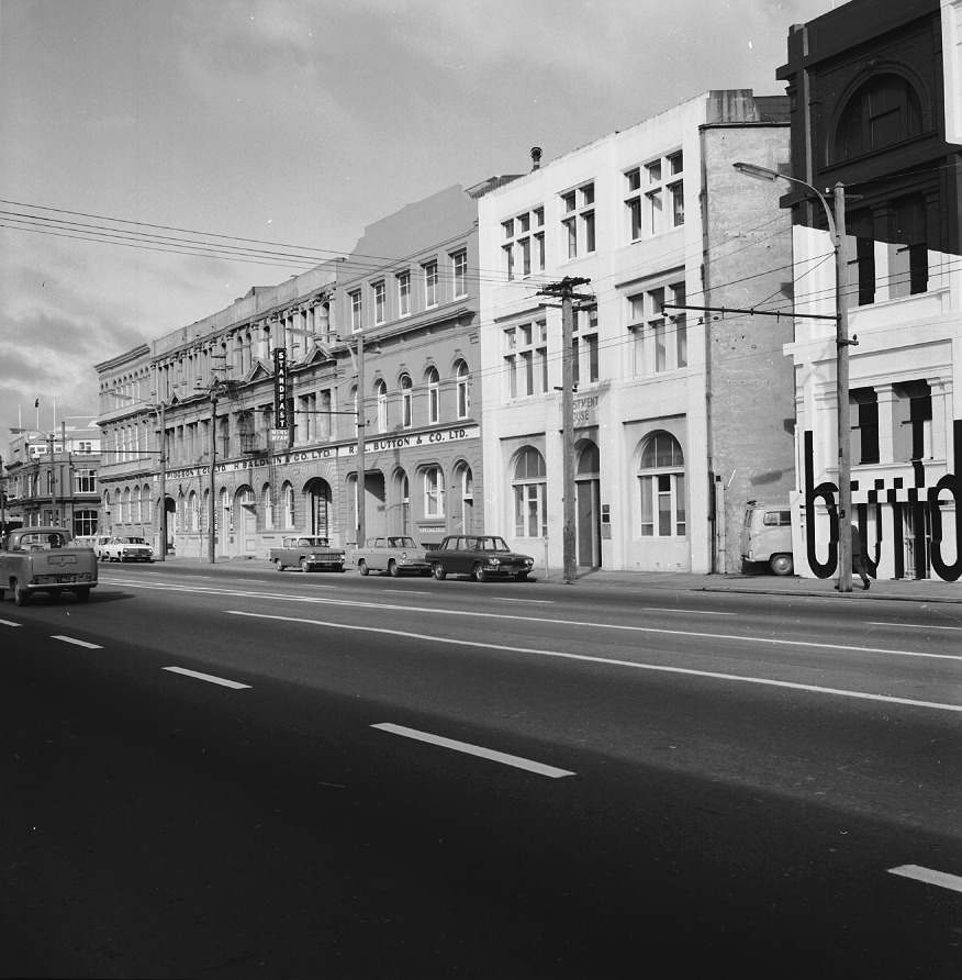 h. Jervois Quay, buildings - Harris to Willeston Streets