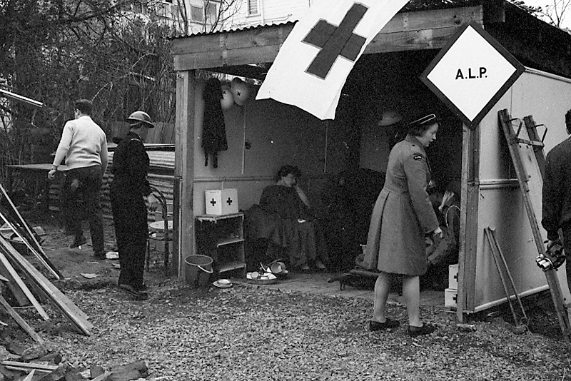 ab. Opening, Civil Defence HQ