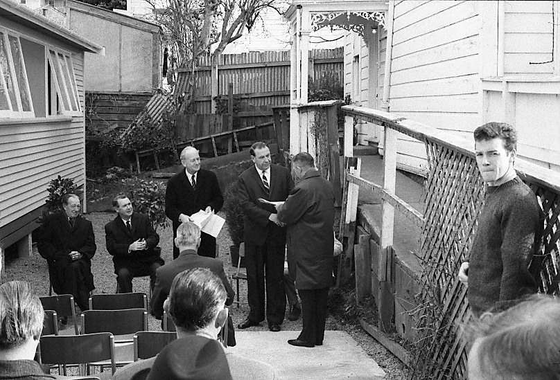 an. Opening, Civil Defence HQ