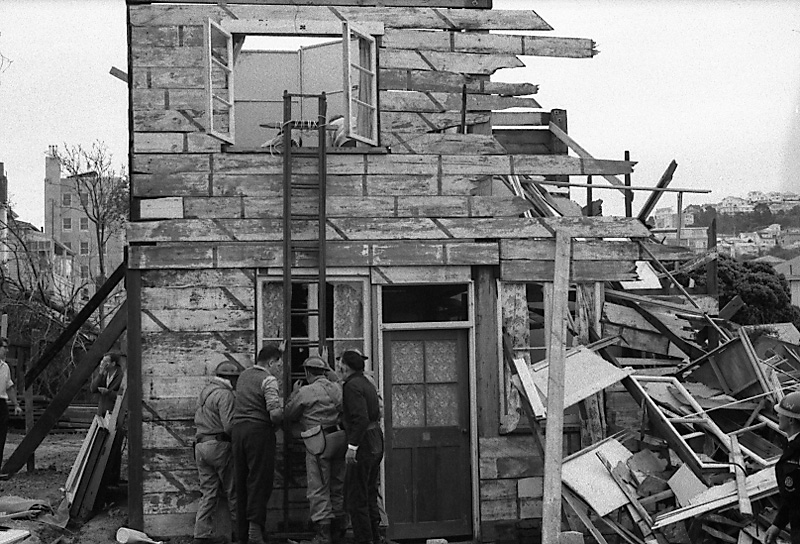 at. Opening, Civil Defence HQ