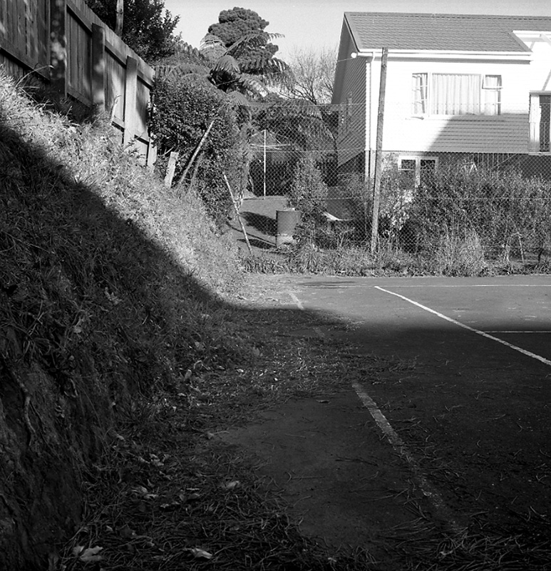 a. Tennis courts at rear of church