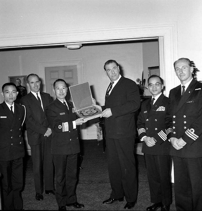 b. Visit of Chinese Admiral, mayoral reception