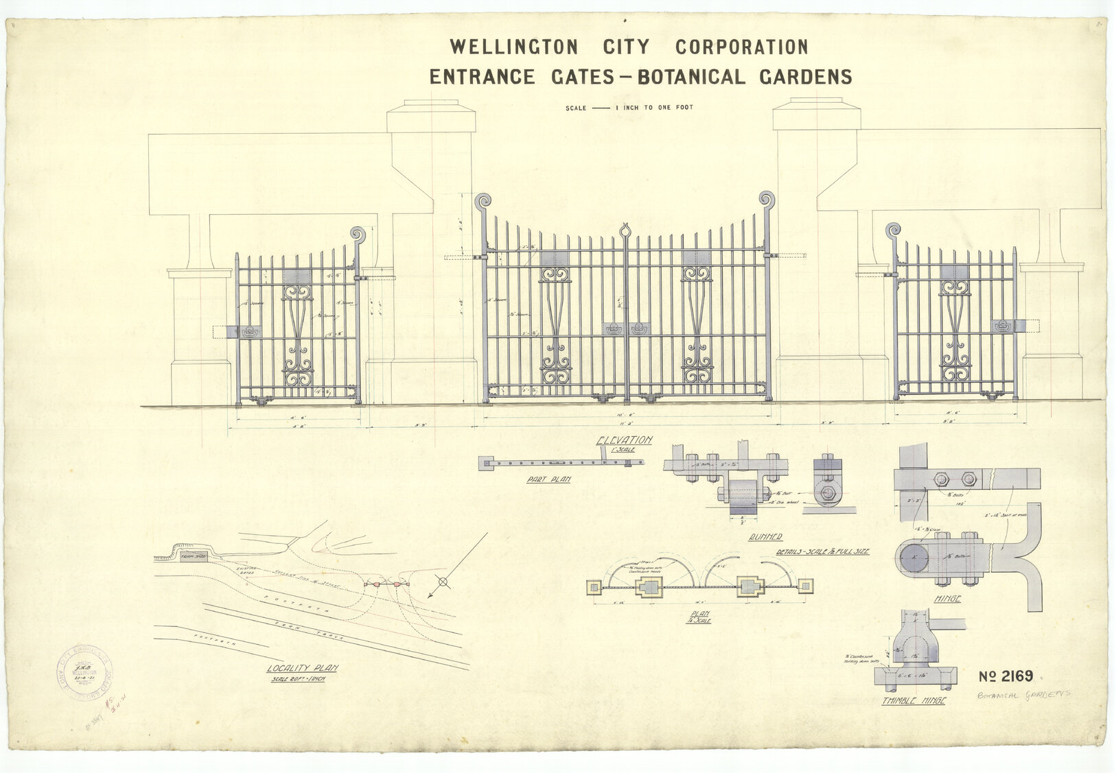 Entrance gates, Botanical Gardens