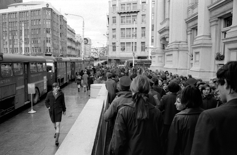 h. Buses in front of Town Hall