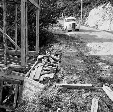 c. Carport being constructed
