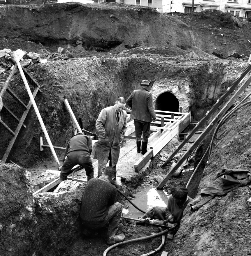 a. Motorway construction, Tinakori Road