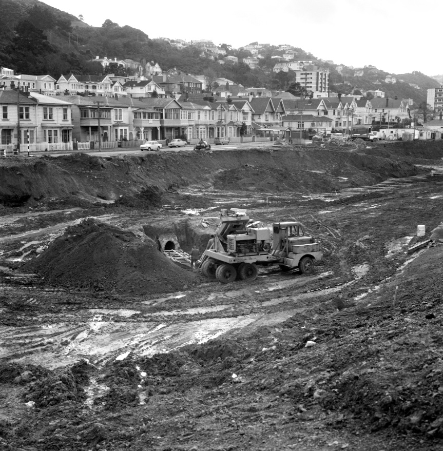 f. Motorway construction, Tinakori Road
