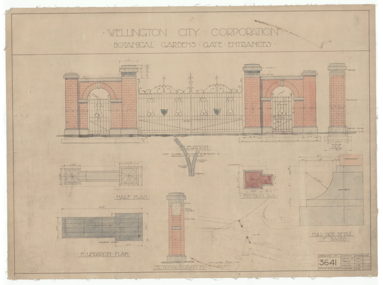 Entrance gates, Botanical Gardens