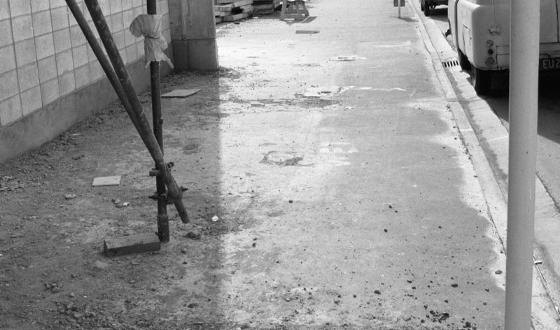 ae. Footpaths - various streets. Lombard Street Parking building from Manners St