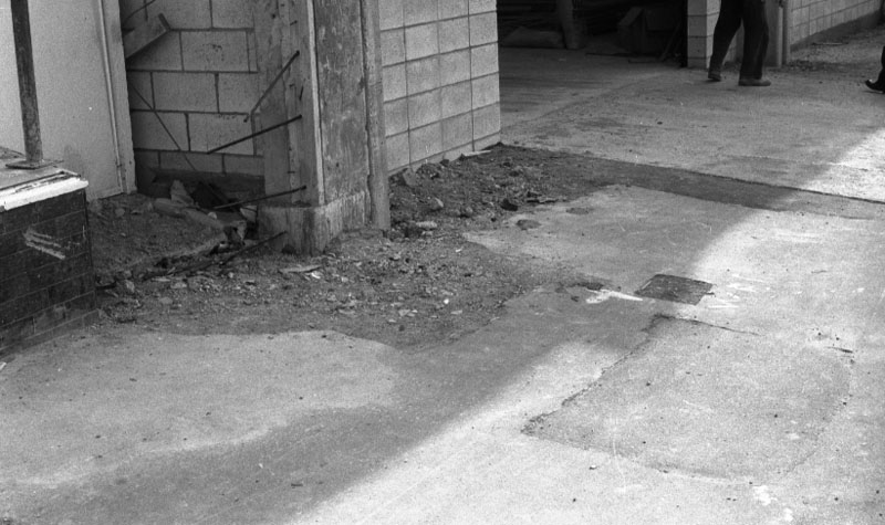 ag. Footpaths - various streets. Lombard Street Parking building from Manners St