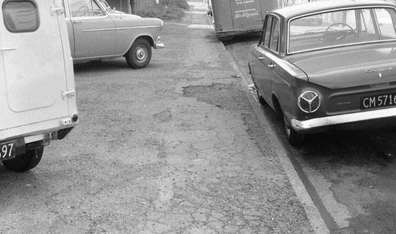 m. Footpaths - various streets. Lombard Street Parking building from Manners St