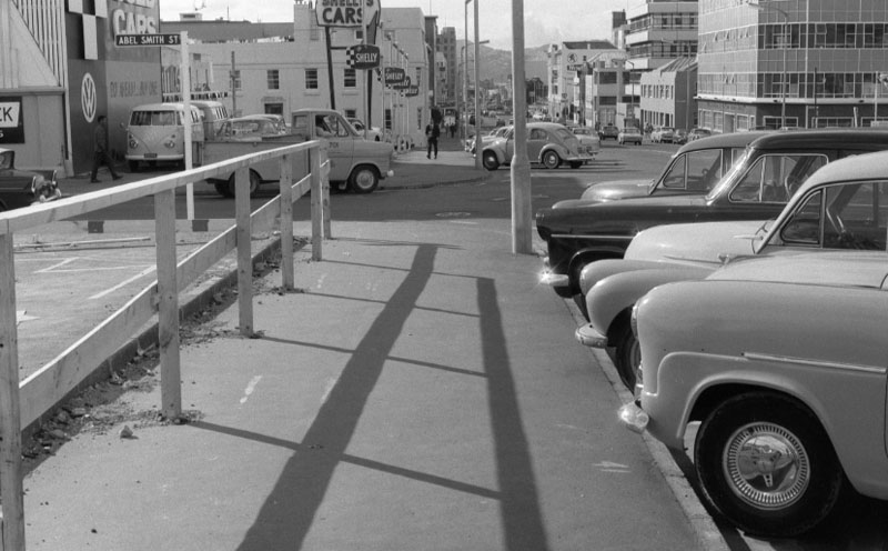 t. Footpaths - various streets. Lombard Street Parking building from Manners St