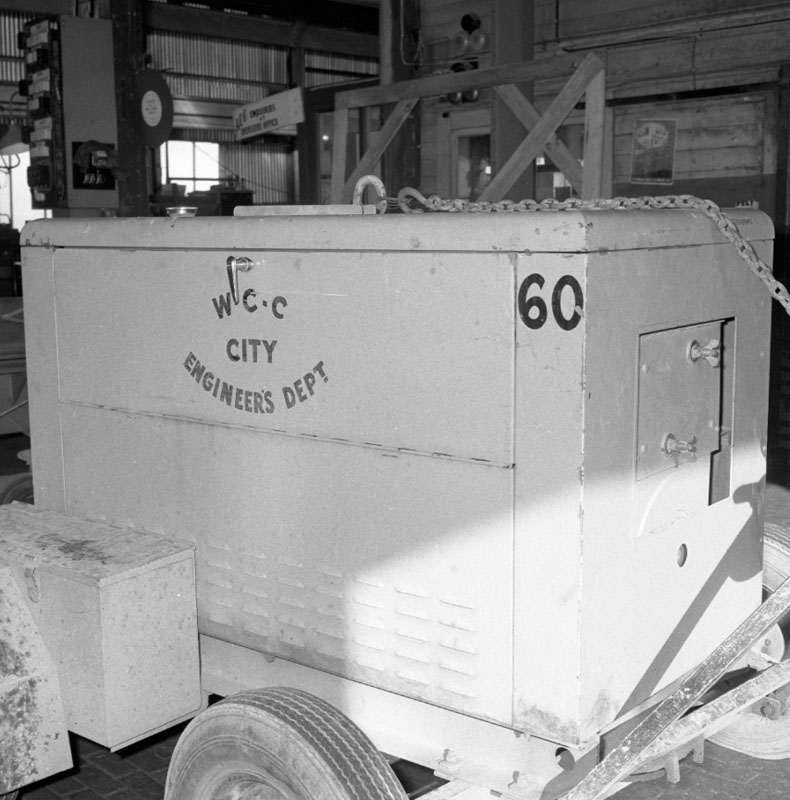 f. Mobile Diesel Welding Plant no 60, accident to RE Brien, Boilermaker, Mech Eng w/shops