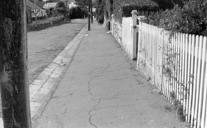 y. Footpaths - various streets. Lombard Street Parking building from Manners St