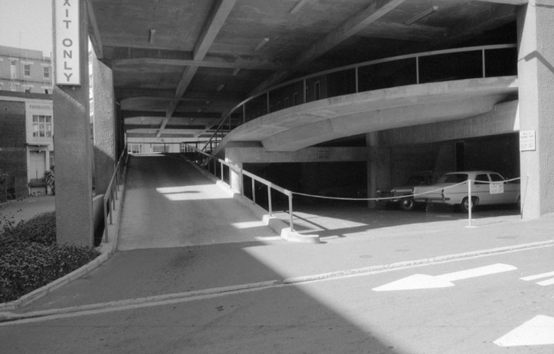 f. Flats and buildings; Views from Lombard Street pkg building and interior vi