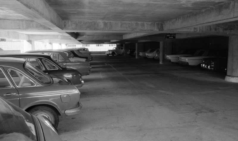 q. Flats and buildings; Views from Lombard Street pkg building and interior vi