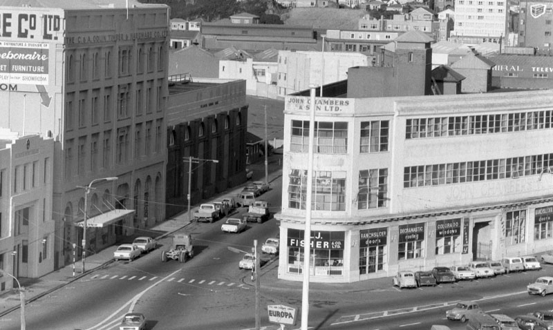 f. Lombard Street parking building from Manners Street end of Cornhill St. views of excavation. Petherick Cr, pensioner flat dev. Ironside Rd-Pinewood Tourist flats. 33 Hanover St-proposed flats