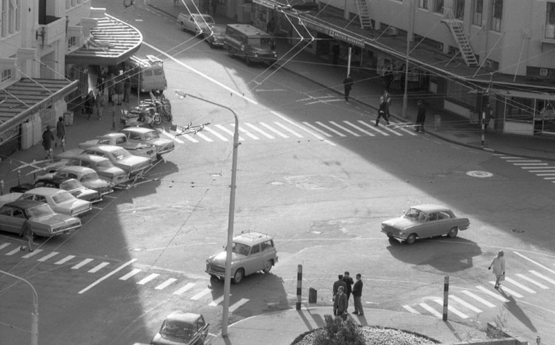 r. Lombard Street parking building from Manners Street end of Cornhill St. views of excavation. Petherick Cr, pensioner flat dev. Ironside Rd-Pinewood Tourist flats. 33 Hanover St-proposed flats