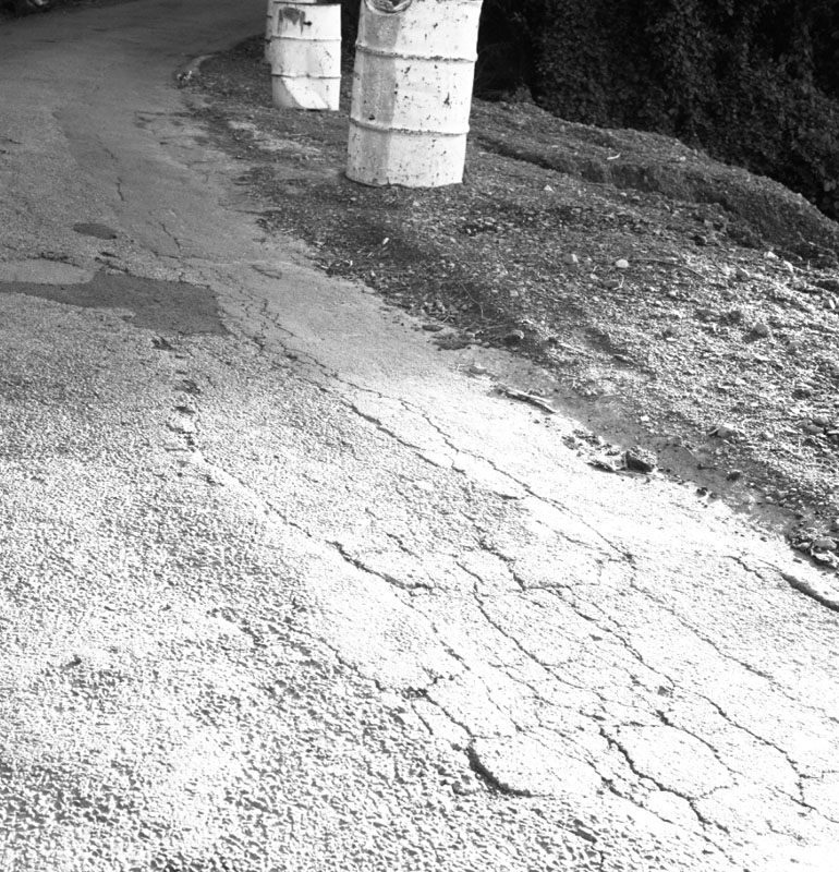 b. Cracked Roadway opp No 45 Orangi-Kaupapa Rd