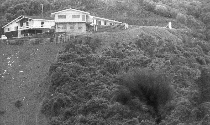 h. Mataroa Street (LB Harford), encroachment on Town Belt, taken from Salamanca Rd