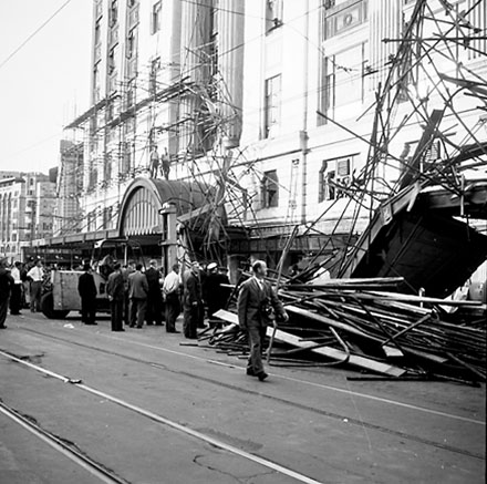c. Scaffolding Accident, D I C, Lambton Quay