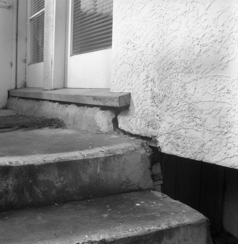 b. Nos 64-66 Curtis St, cracks in walls, foundations, paths