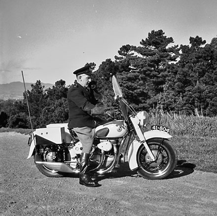 b. Traffic officer on bike