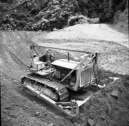 c. Views of bulldozer creating new access