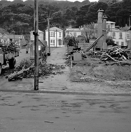 d. Demolished dwelling, corner of Derby Street and Austin Street, Mount Victoria
