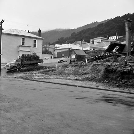 e. Demolished dwelling, corner of Derby Street and Austin Street, Mount Victoria