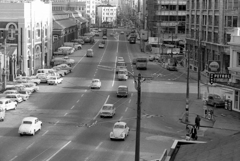 aw. Intersection, streetscape