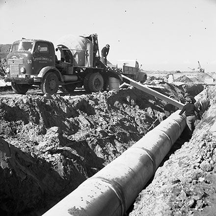 j. Airport, drainage work