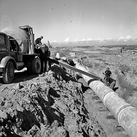 l. Airport, drainage work