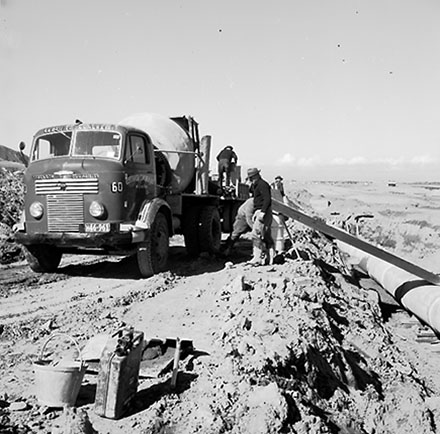 m. Airport, drainage work