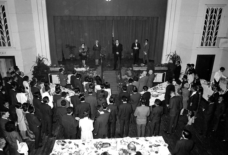 f. Reception, Colombo Plan Students