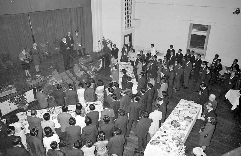 h. Reception, Colombo Plan Students