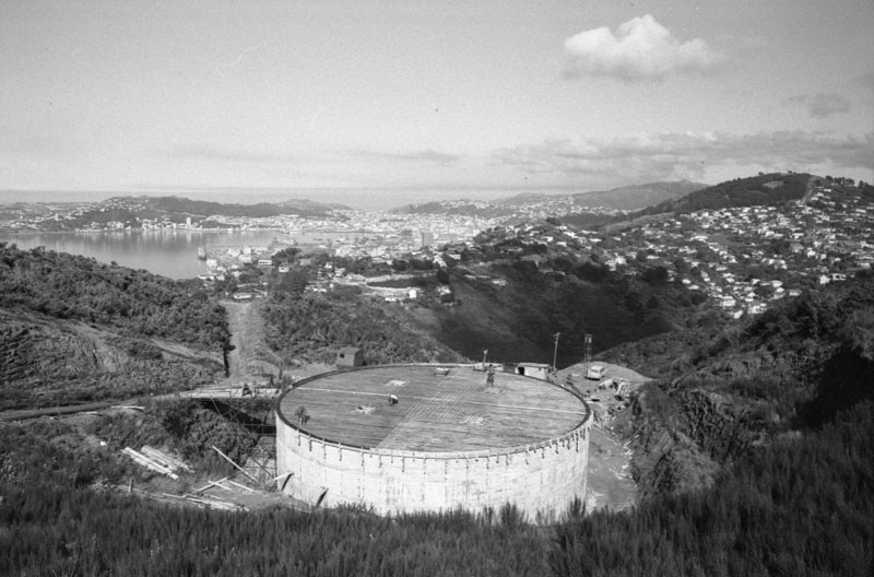 j. Reservoirs: Haywards - constructing pumping station and Punjab Street - watertank and views from area