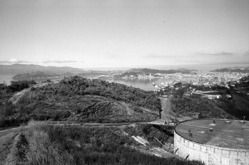 k. Reservoirs: Haywards - constructing pumping station and Punjab Street - watertank and views from area