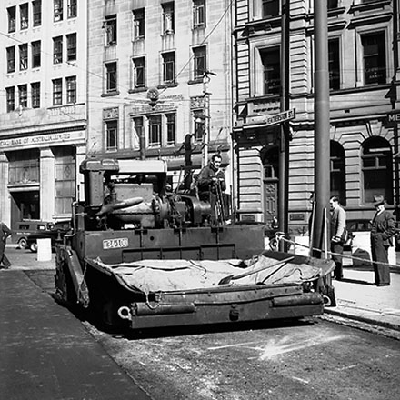 a. Road resurfacing, corner of Lambton Quay and Featherston Street