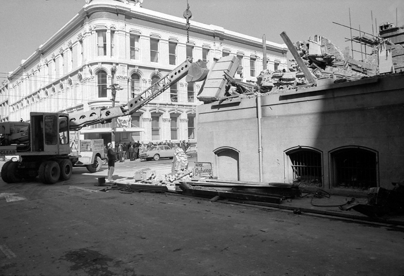 d. Demolition, Bing Harris building, Victoria-Willeston Streets