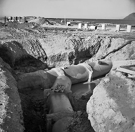 a. Airport, drainage work
