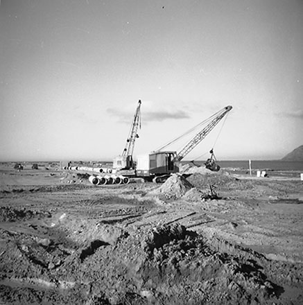 b. Airport, drainage work