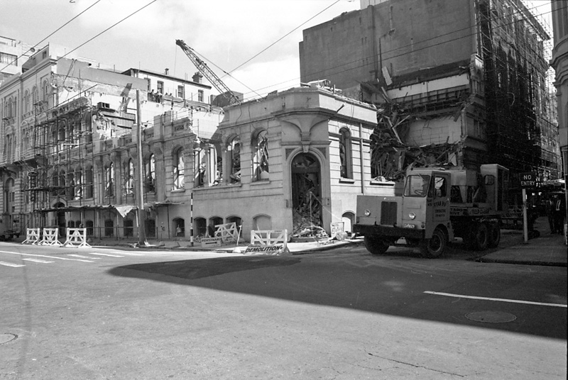 j. Demolition, Bing Harris building, Victoria-Willeston Streets