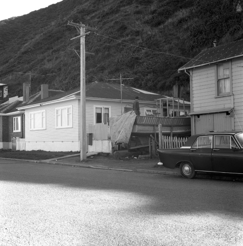 b. Nos 124-126 The Esplanade, Island Bay; boat building