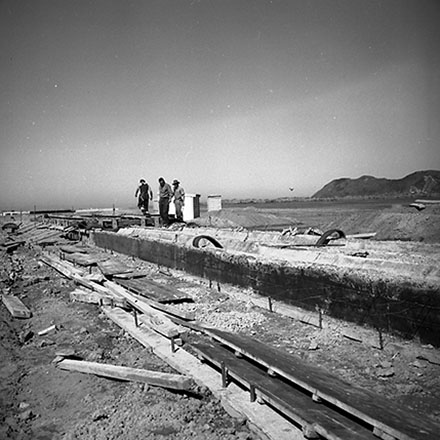 l. Construction of drainage channels, Wellington Airport