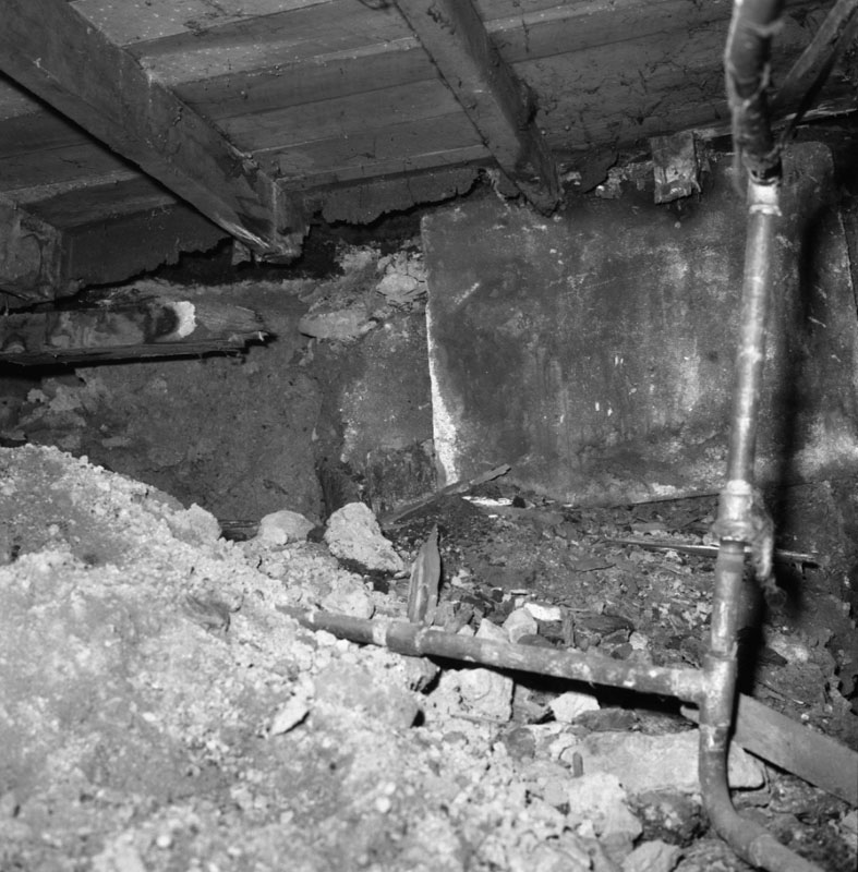 b. 25 Hawker St - excavations prior to repair of shop foundations and basement