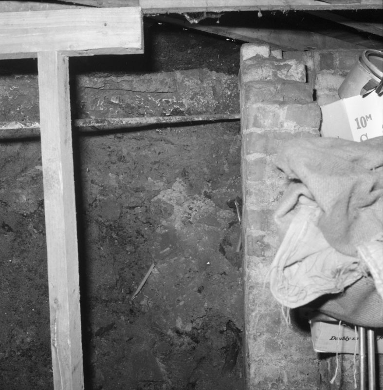 c. 25 Hawker St - excavations prior to repair of shop foundations and basement